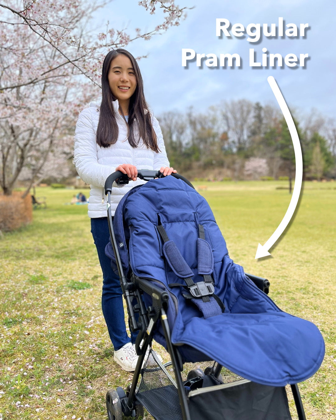 The All Seasons Pram Liner - Navy